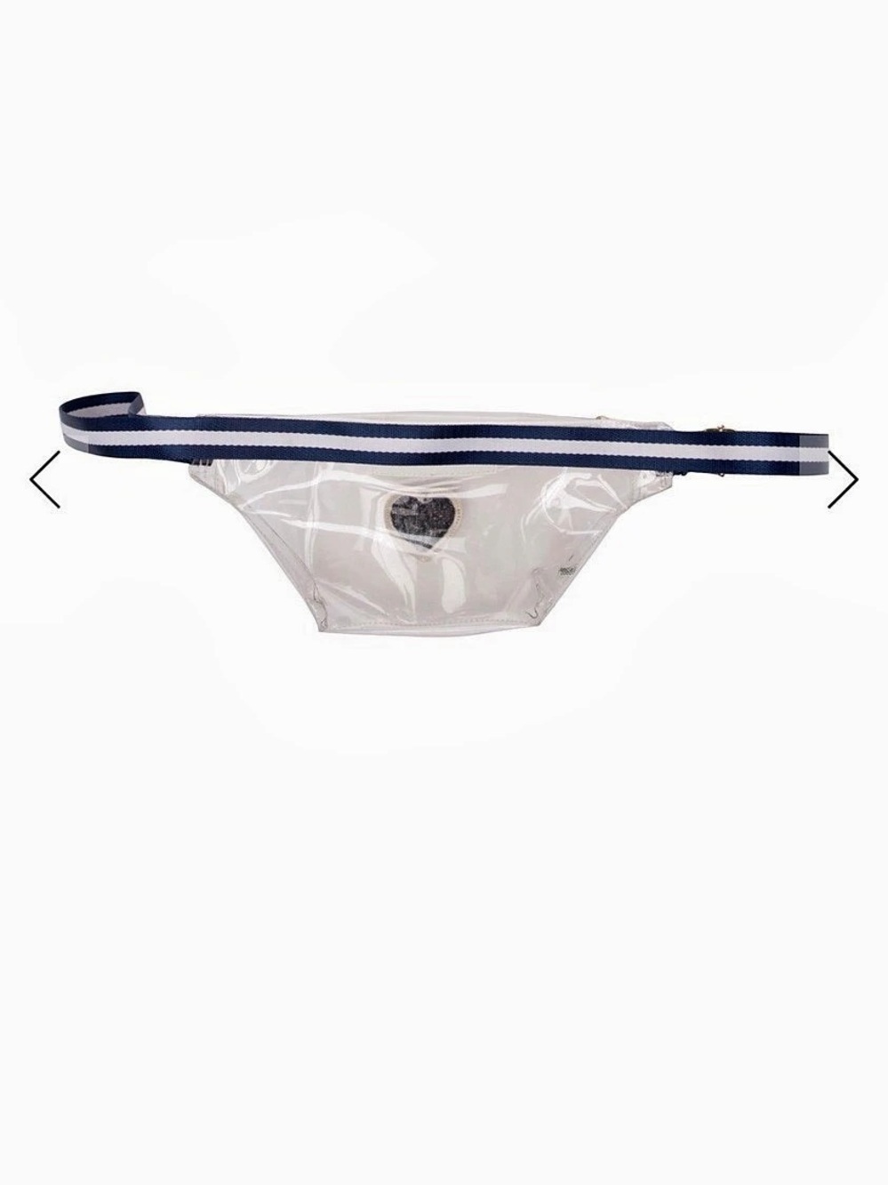 Stoney Clover Lane Clear & Blue Heart Waist Bag - Picture 4 of 8